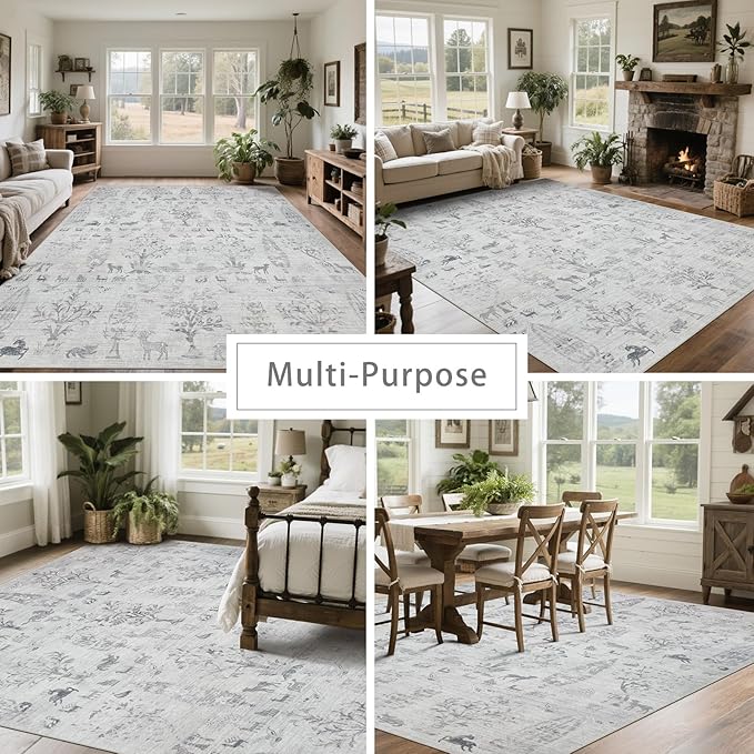 Washable Rugs 8x10 Area Rugs for Living Room, Dining Room- Large Ultra Soft - Image 5
