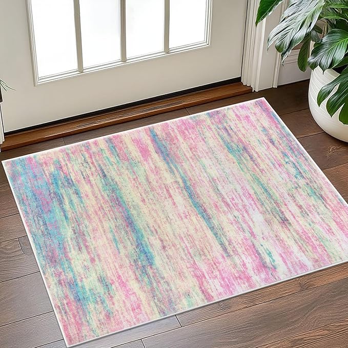 KOZYFLY Modern Abstract Small Area Rugs 2x3, Washable Indoor Front Door Mat - Image 7