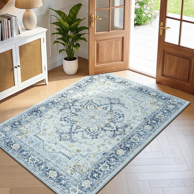 Lofus 3x5 Area Rugs for Entryway, Machine Washable Small Living Room Area Rug - Image 2