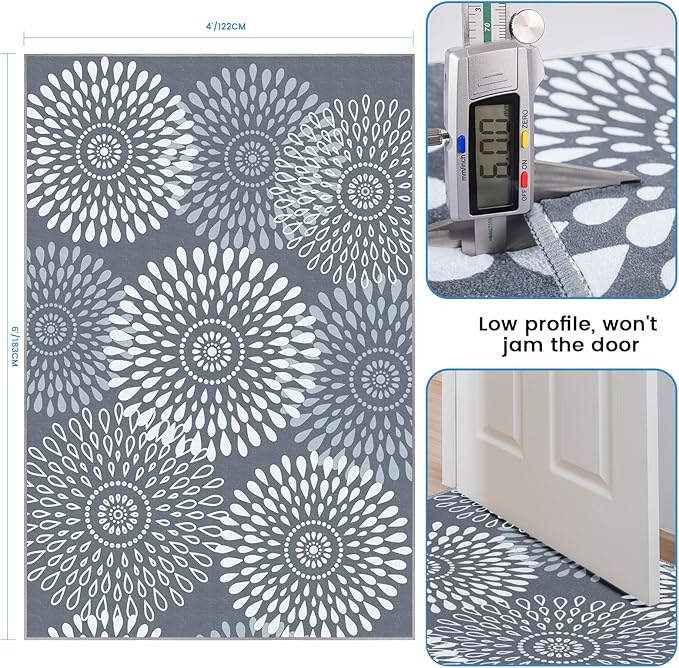 StepRite Runner Rug 3 x 5 ft, Washable Rugs, Hallway Runner Rugs, Kitchen - Image 2