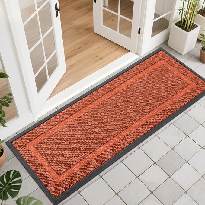 OLANLY Front Door Mat Indoor Outdoor Entrance, Waterproof All-Season, by OLANLY