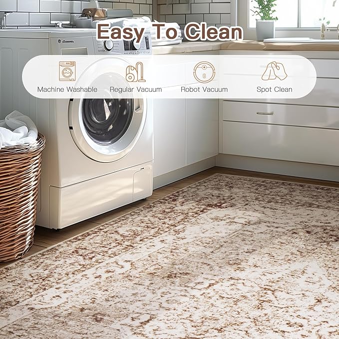 Lofus 4x6 Area Rugs for Living Room, Washable Area Rug, Rugs for Bedroom - Image 5