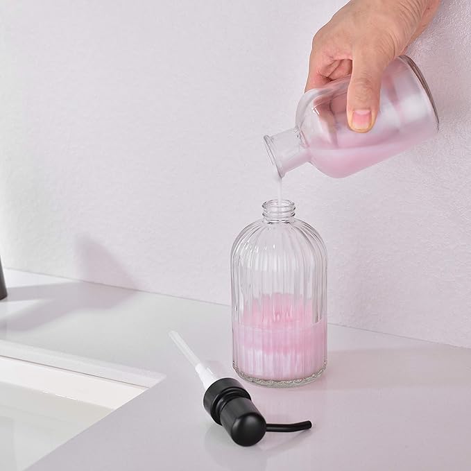 Matte Black Dish Kitchen Soap Dispenser, Bathroom Liquid Soap Dispenser - Image 4