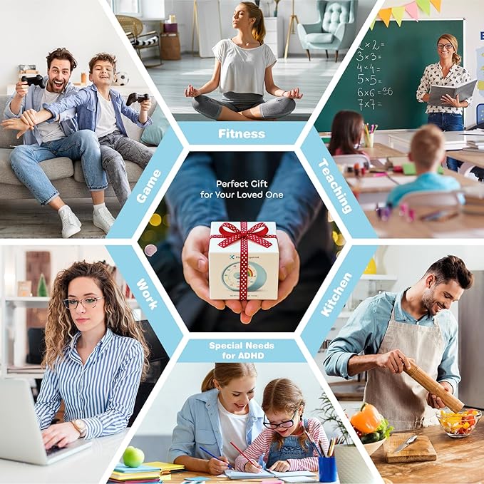 Visual Timer for Kids, 60-Minute Countdown Timer for Classroom Office Kitchen - Image 7