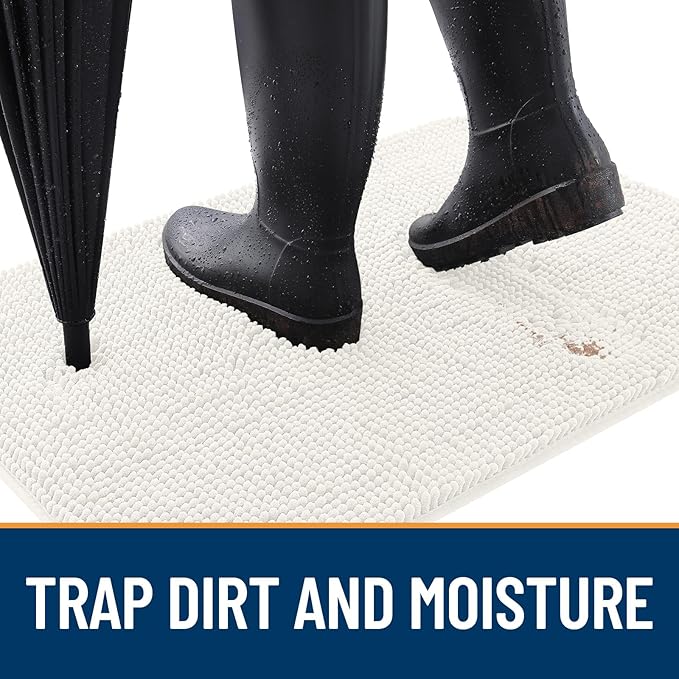 OLANLY Dog Door Mat for Muddy Paws 47x17, Absorbs Moisture and Dirt, Absorbent - Image 2