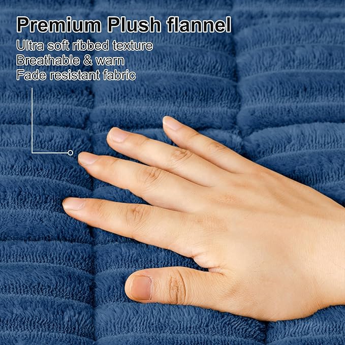 Smiry Couch Cover for Dogs Washable, Non Slip Fuzzy Pet Couch Covers for 3 - Image 4