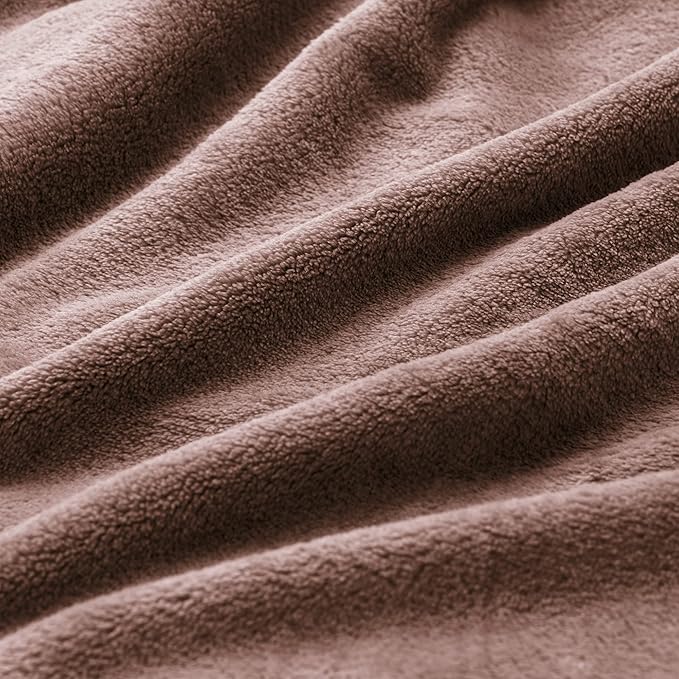 BEDELITE Fleece Blankets Queen Size Brown Throw Blankets - Image 4