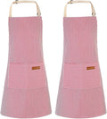 2 Pack Stripes Kids Apron, Kids Cooking Aprons by XLSXEXCL