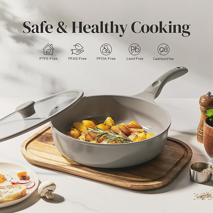 Redchef Deep Ceramic Frying Pan - Image 2