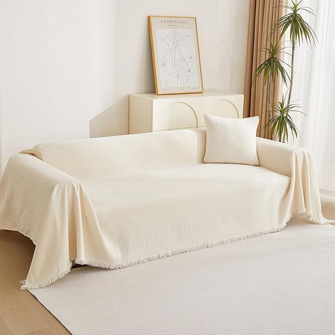 MYSKY HOME Couch Cover for Pets, Couch Covers Sectional L Shape Chenille Couch - Image 9