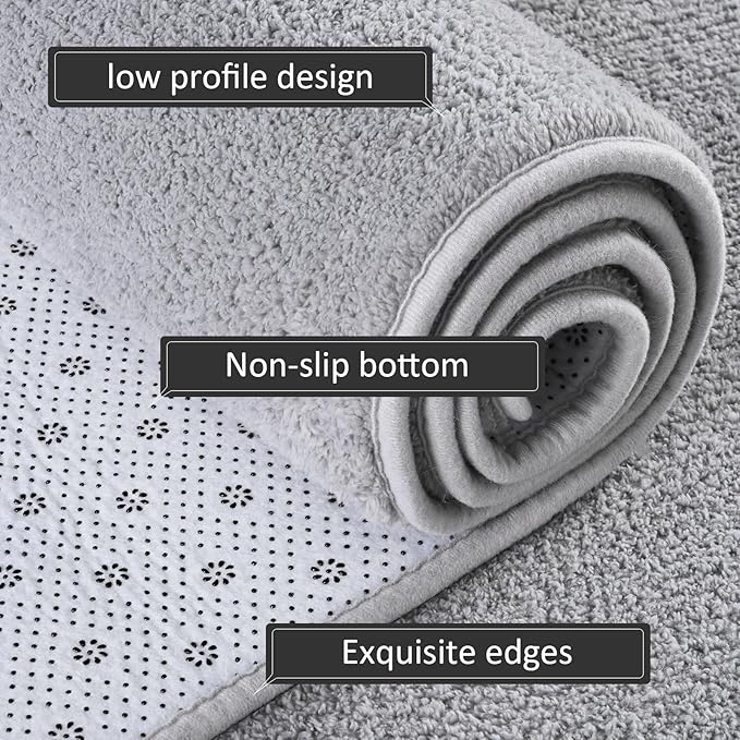 AROGAN 2x8 Feet Shag Runner Rug - Image 4