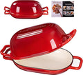 Oval Dutch Oven for Bread Baking, 12 x 8 Inch Cast Iron Bread Oven for Sourdough by GdWings