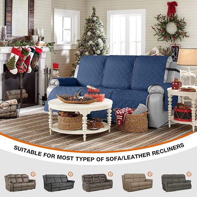 VANSOFY Waterproof Recliner Couch Covers, Sofa Covers 1-Piece Washable - Image 4
