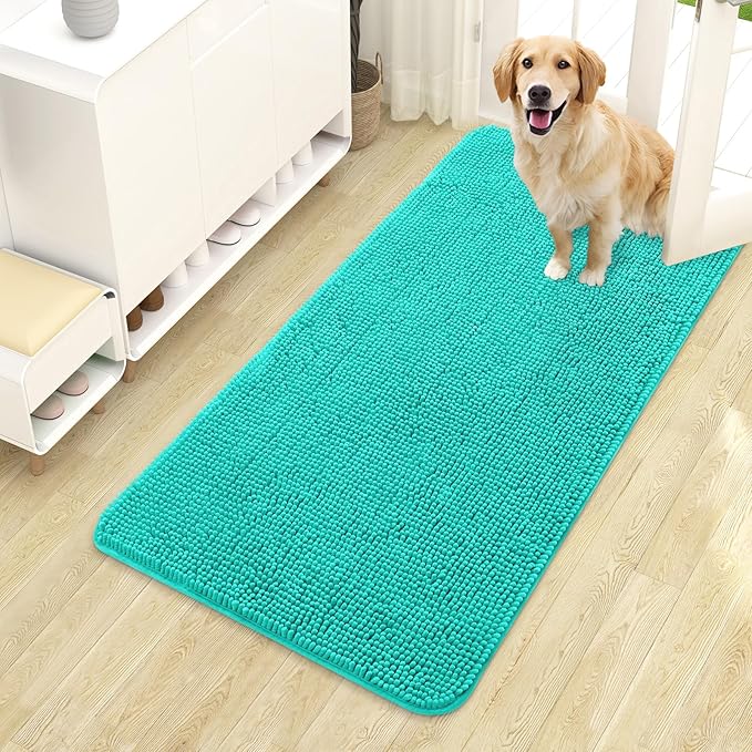 OLANLY Dog Door Mat for Muddy Paws 44x24, Absorbs Moisture and Dirt, Absorbent by OLANLY
