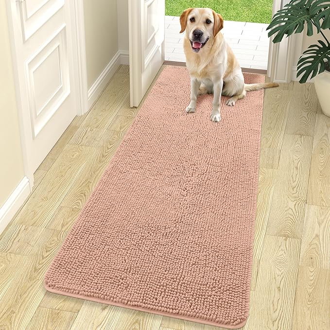OLANLY Dog Door Mat for Muddy Paws 70x24, Absorbs Moisture and Dirt, Absorbent by OLANLY