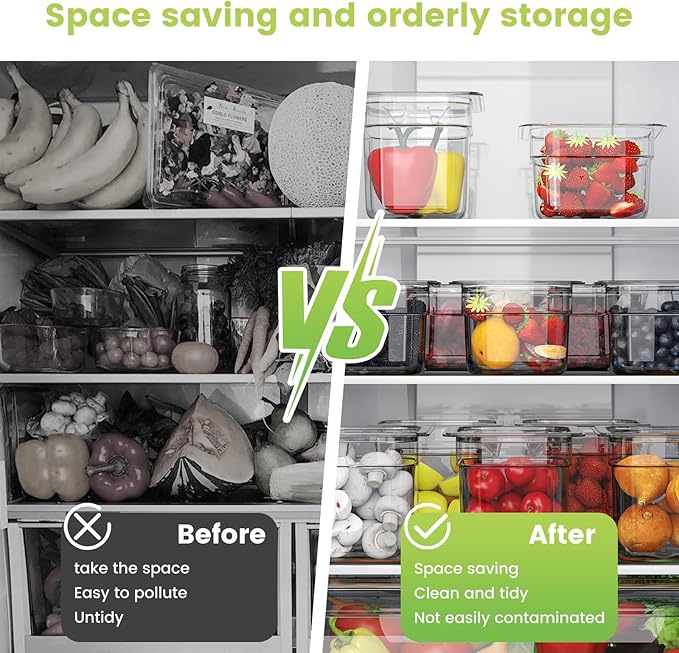 12 Pack Plastic Food Pan with Lid 1/6 Size 6 Inch Deep Restaurant Clear Food - Image 5