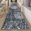 HEBE Hallway Runner Rug 2'x10' Washable Vintage Distressed Area Rugs Non Slip by HEBE