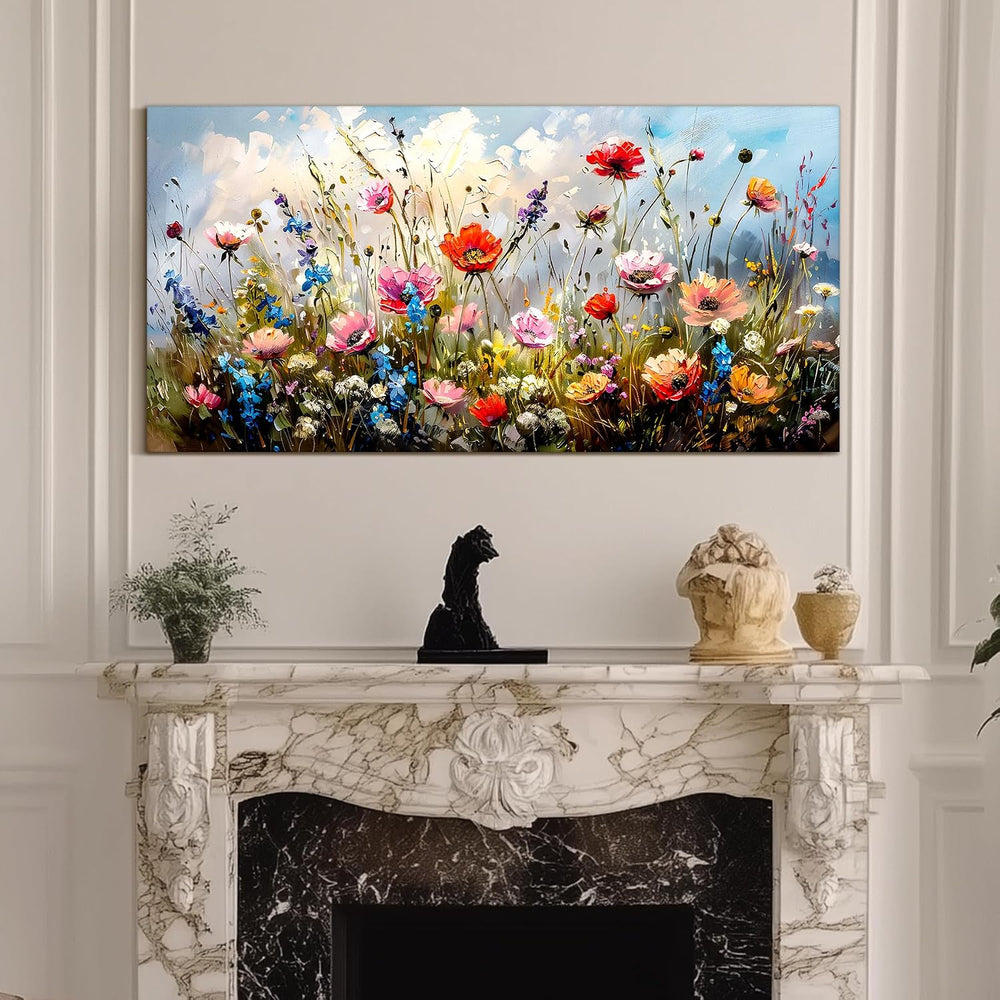 SERIMINO Flower Market Wall Art, Floral Botanical Wall Pictures 20"X40&q...