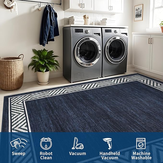 GarveeHome Washable Hallway Rug 2x6 Narrow Modern Bordered Floor Runner - Image 6