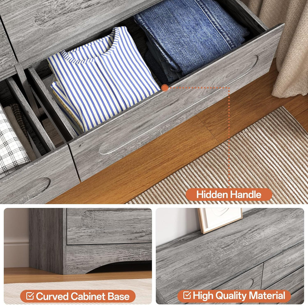 3 Piece Bedroom Set, Dresser and Nightstand Sets for Bedroom
