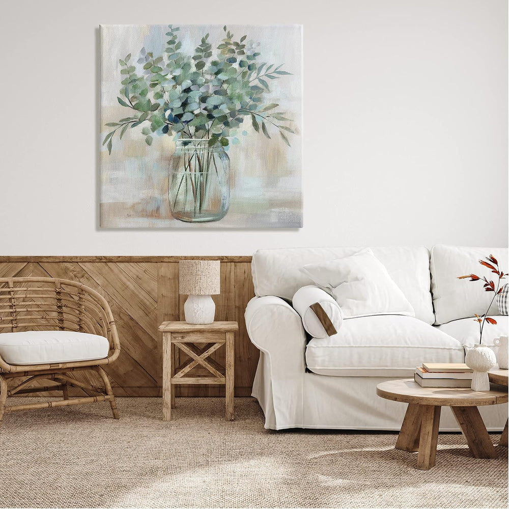 Soothing Eucalyptus Herb, 36 x 36 Inch Canvas Wall Art