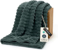 Bedsure GentleSoft Mallard Green Fleece Blanket by BEDSURE