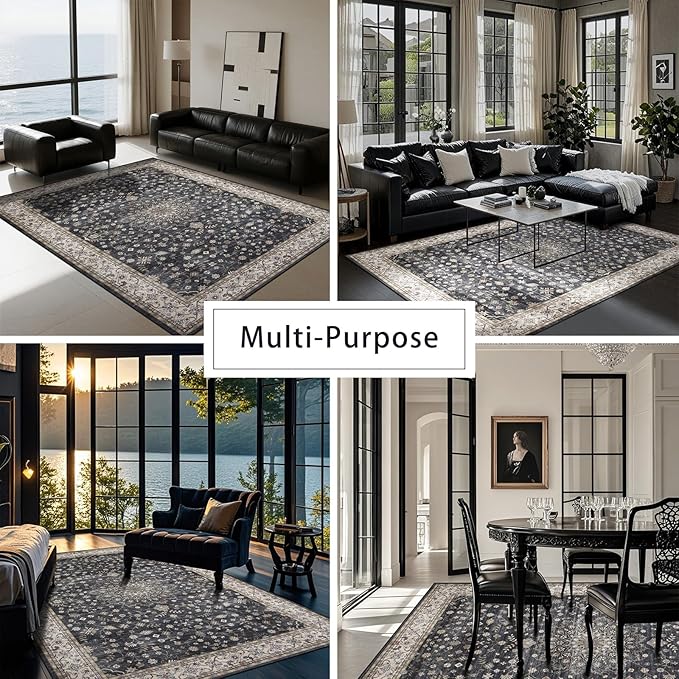 Washable Rugs 8x10 Area Rugs for Living Room, Rugs for Bedroom, Large Carpets - Image 5