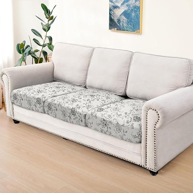 Leather Look Couch Cushion Covers Sofa Seat Slipcovers Sets Couches Furniture - Image 7