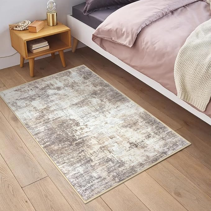 IOHOUZE Small Abstract Area Rug 2x3 Ft Entryway Rugs Washable Door Mat Indoor - Image 2