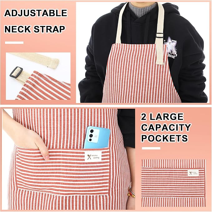 Janmercy 24 Pcs Aprons for Women Men - Image 6