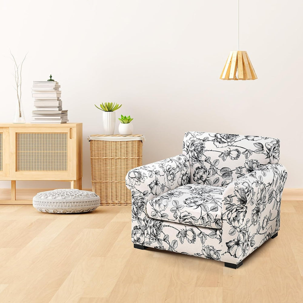 FUANGUI 2 Piece Chair Covers Armchair Arm Covers Chair Couch Covers