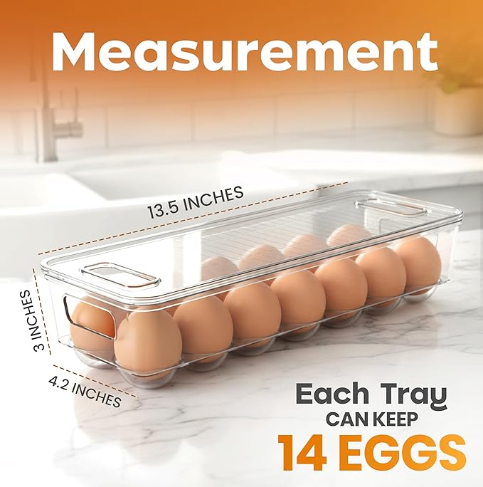 Utopia Home Egg Container With Lid and Handle - Image 2