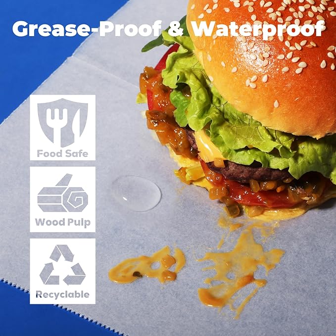 Fit Meal Prep 6 x 10.75" Wax Paper Sheets - Image 5