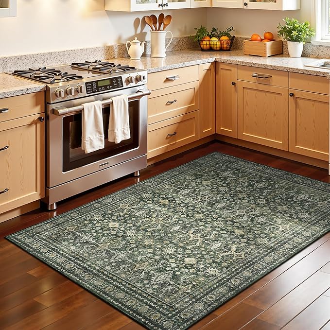 Lofus 4x6 Area Rug for Entryway, Washablee Soft Rugs for Bedroom, Living Room - Image 3