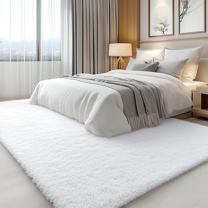 OLANLY 6x7 Area Rugs for Living Room Bedroom, Machine Washable Soft Fluffy by OLANLY