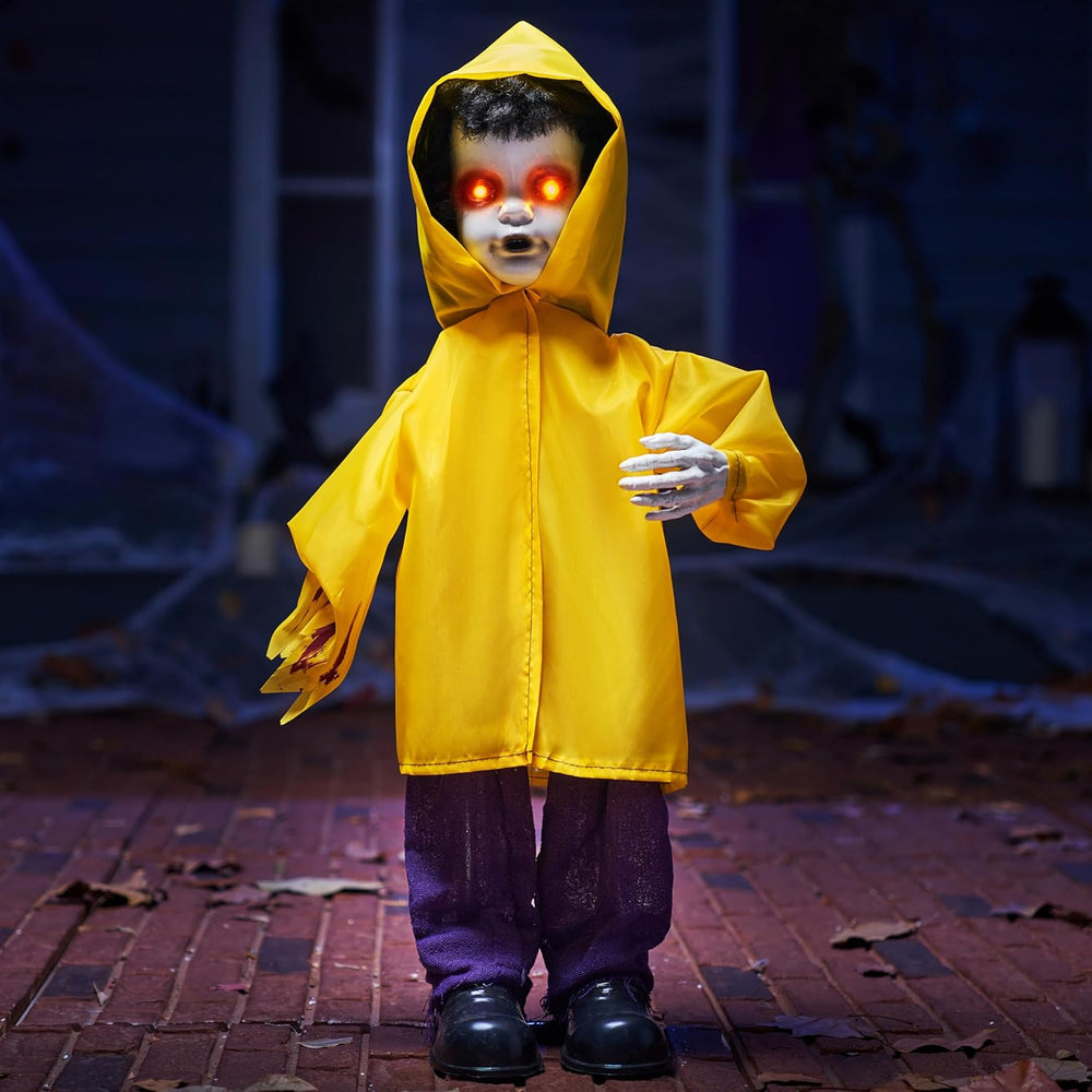 JOYIN Halloween Decorations Outdoor, Life Size Animatronics Ghost Decor Props...