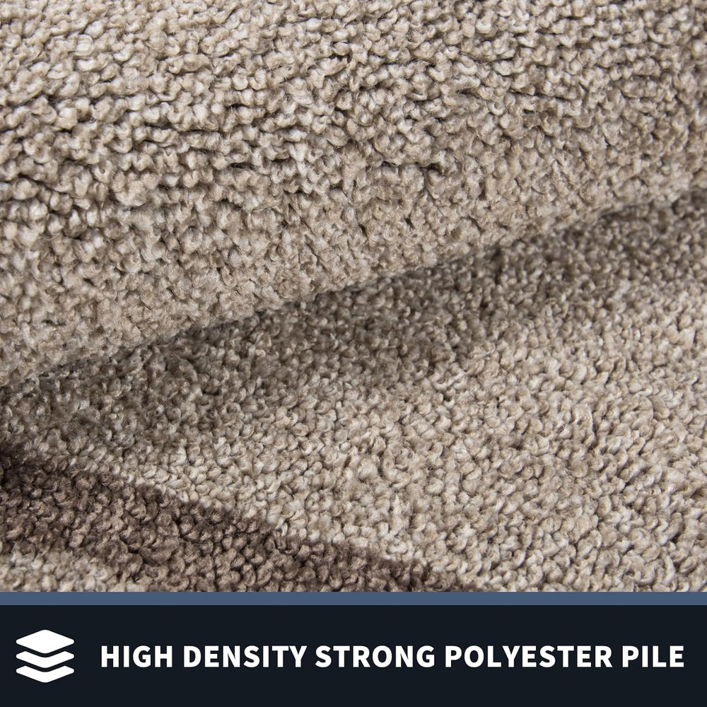 PURRUGS Dirt Trapping Indoor Door Mat, 24" x 36", Beige & Grayi...