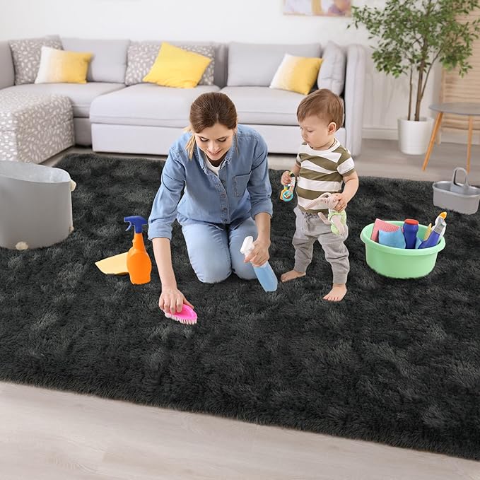 Chicrug Soft Area Rugs for Bedroom Living Room Plush Fluffy Rug 5x8 Feet - Image 8
