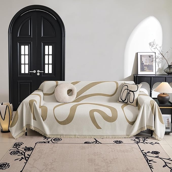 MYSKY HOME Boho Couch Cover Super Soft Couch Covers - Image 8