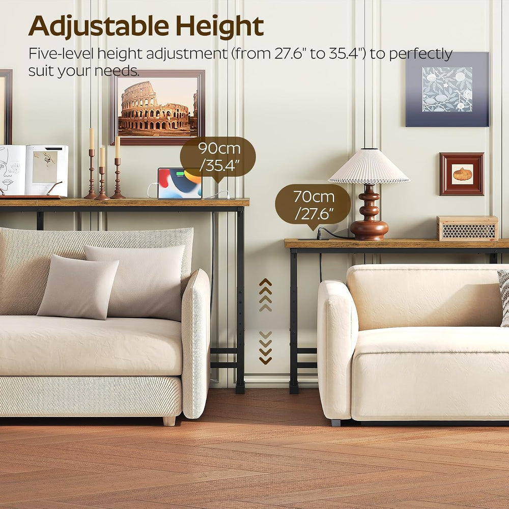 YATINEY 70.9" Console Table with Adjustable Height (27.6"-35.4&quot...