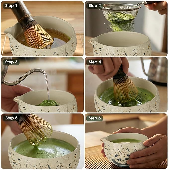 Matcha Whisk Set, 7-Piece Matcha Kit