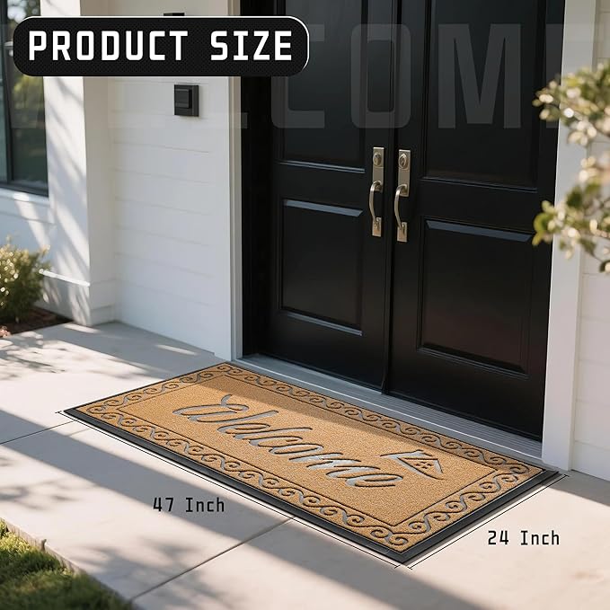 Yimobra Welcome Mat, Heavy Duty Sturdy Door Mats - Image 2