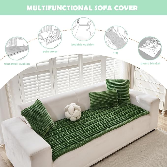 ZQFFB Pet Couch Cover Dogs Washable Non-Slip Couch Protector Pet Friendly Dog - Image 3