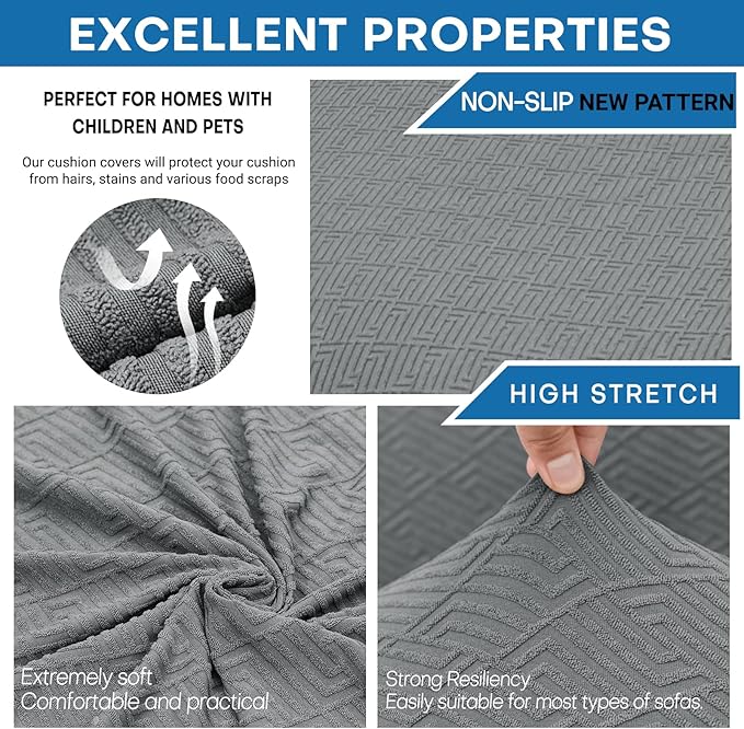 XINEAGE 2026 New 4 Pieces Couch Covers - Image 2