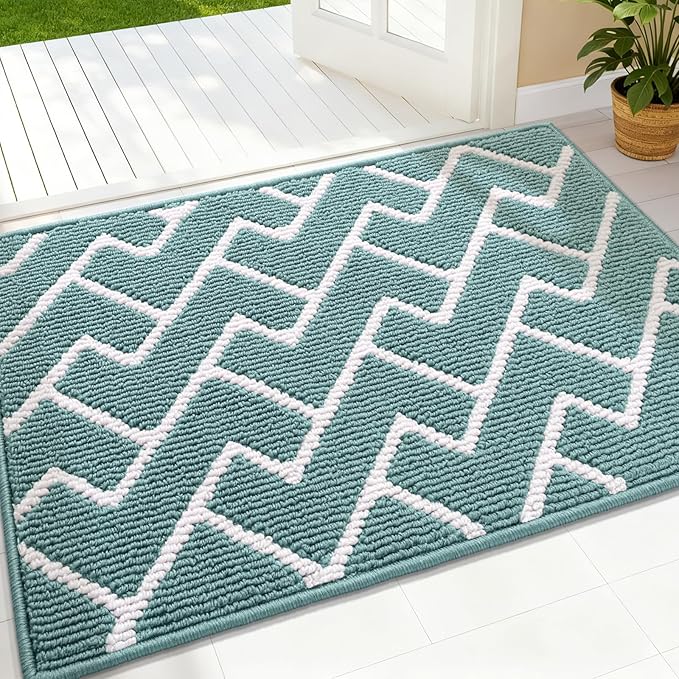 OLANLY Front Door Mat, Non-Slip Rubber Backing, Dirt Resistant and Absorbent by OLANLY