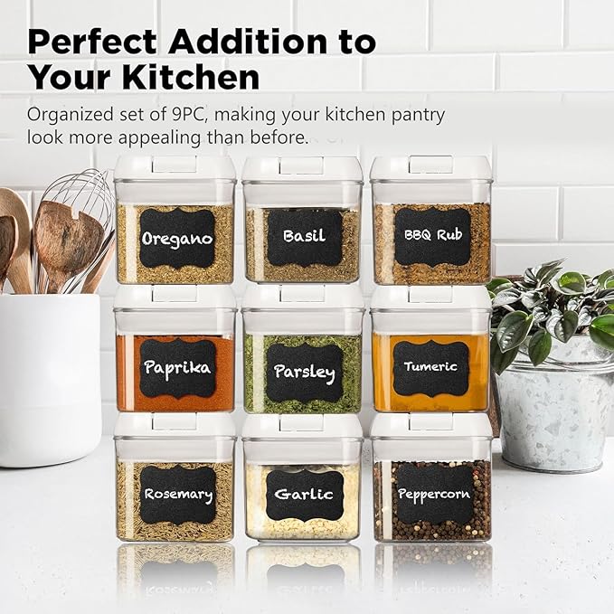 Shazo 9 PC Airtight Food Storage Containers