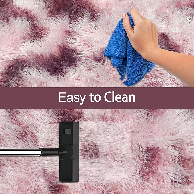 Tie-Dyed Blush 2x8 Machine Washable Runner Rugs - Image 7