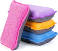 UPSTAR Kitchen Sponges for Dishes, Microfiber Cleaning Scrubber, Non-Scratch by UPSTAR