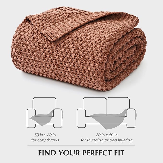 EVERGRACEHOME Chunky Chenille Knit Throw Blanket - Image 9