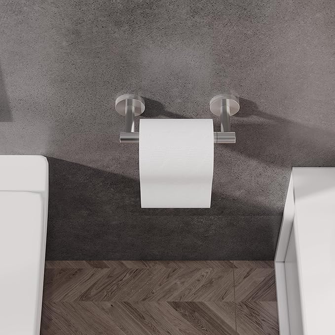 RARXTR Bathroom Toilet Paper Holder Wall Mount SUS304 Stainless Steel Double - Image 2